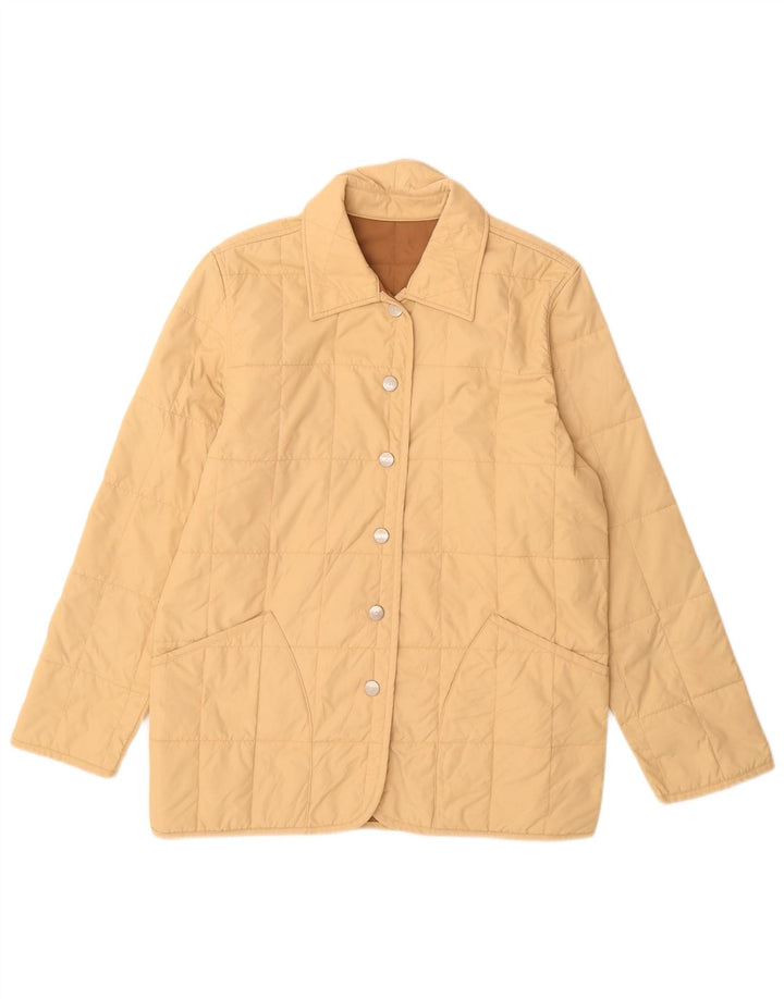 Slam Damen Reversible wattierte Jacke UK 14 Medium Beige Nylon