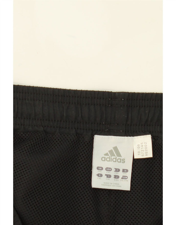 ADIDAS Womens Sport Shorts UK 20 2XL Black Polyester Vintage Adidas and Second-Hand Adidas from Messina Hembry 