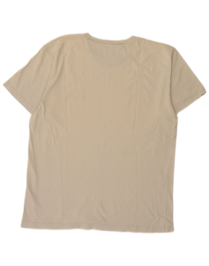 Champion Herren T-Shirt Top Large Beige Baumwolle