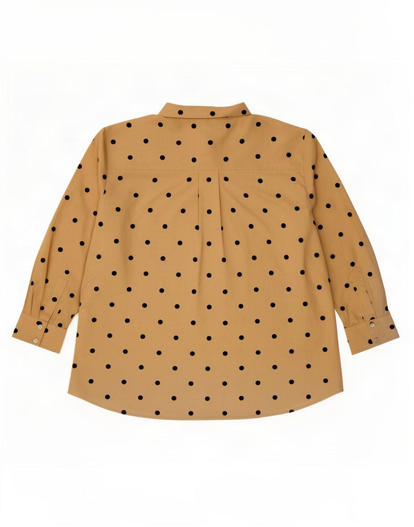 Marks & Spencer Damen Hemdbluse UK 22 3XL Beige gepunktet