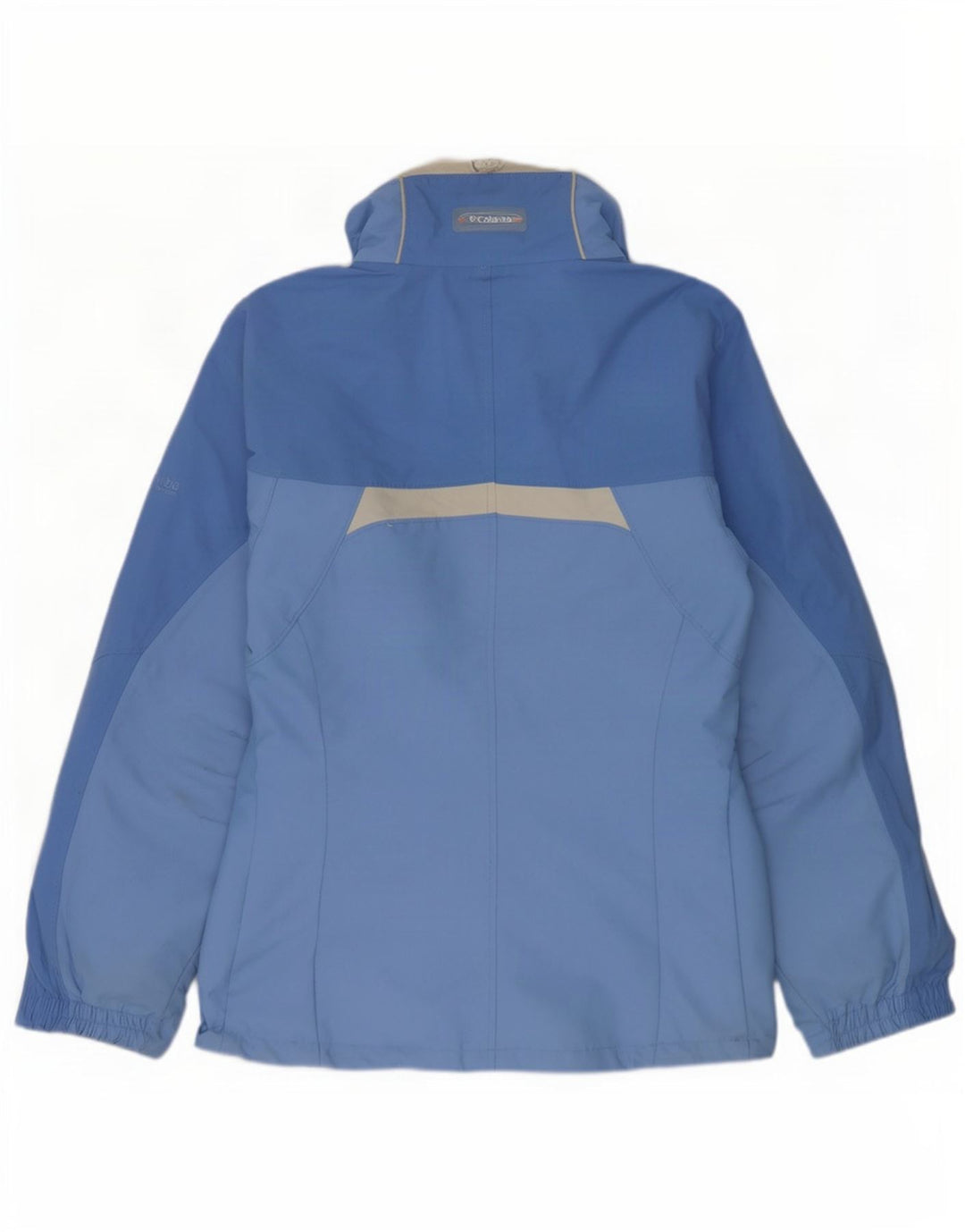 Columbia Damen Interchange Regenjacke UK 16 Large Blue Colourblock Nylon