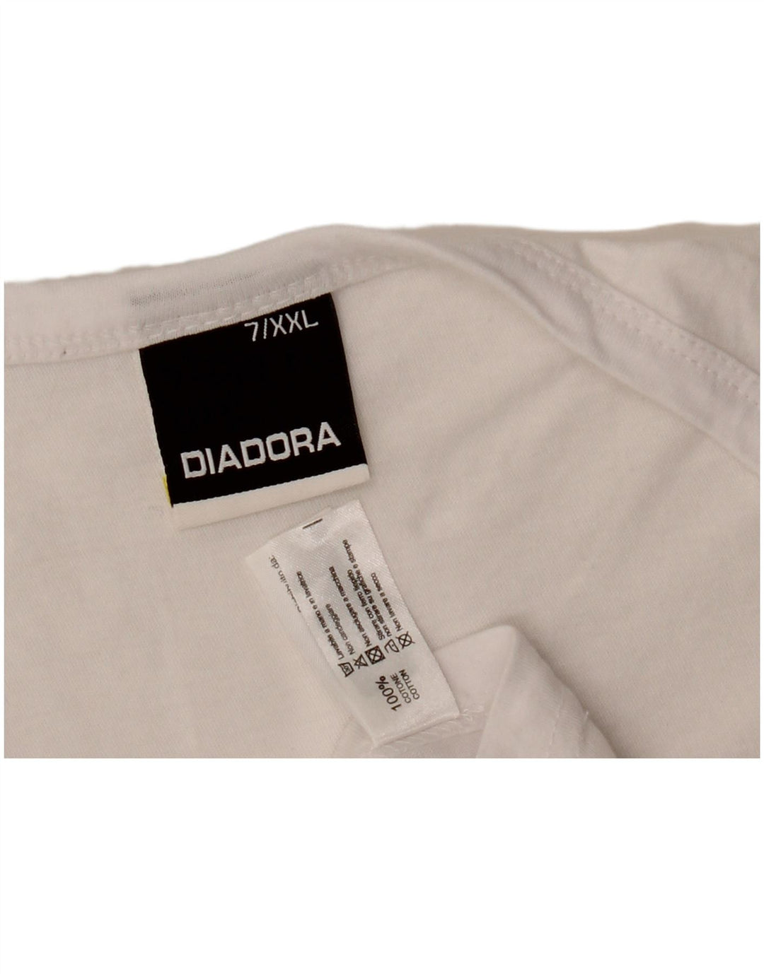 Diadora Herren-Trägershirt, 2XL, weiße Baumwolle