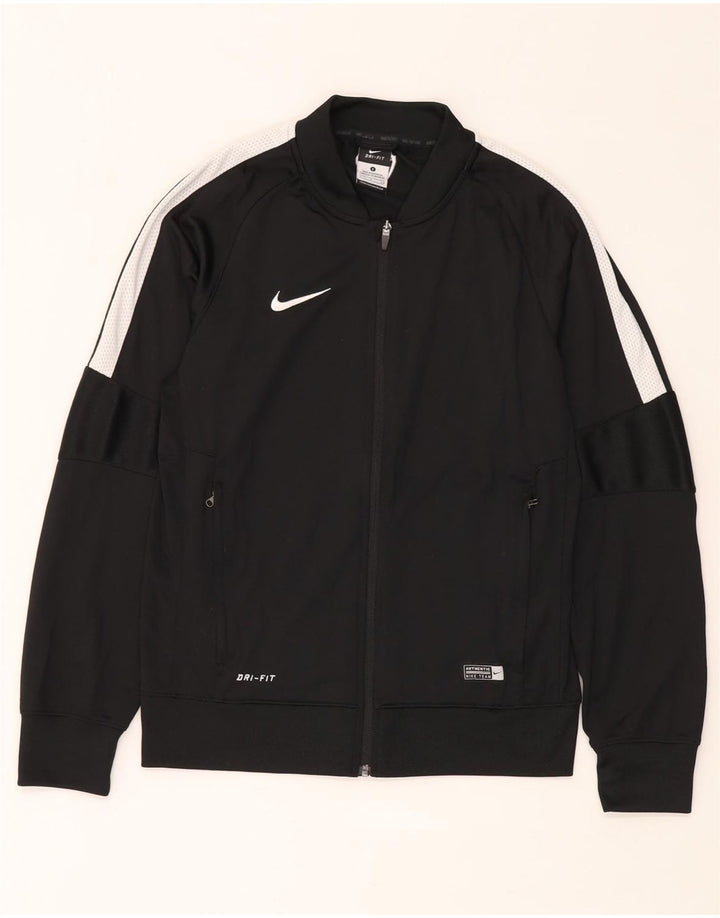 Nike Herren Dri Fit Trainingsanzug-Oberteil, Jacke, Größe S, Schwarz, Farbblock-Polyester