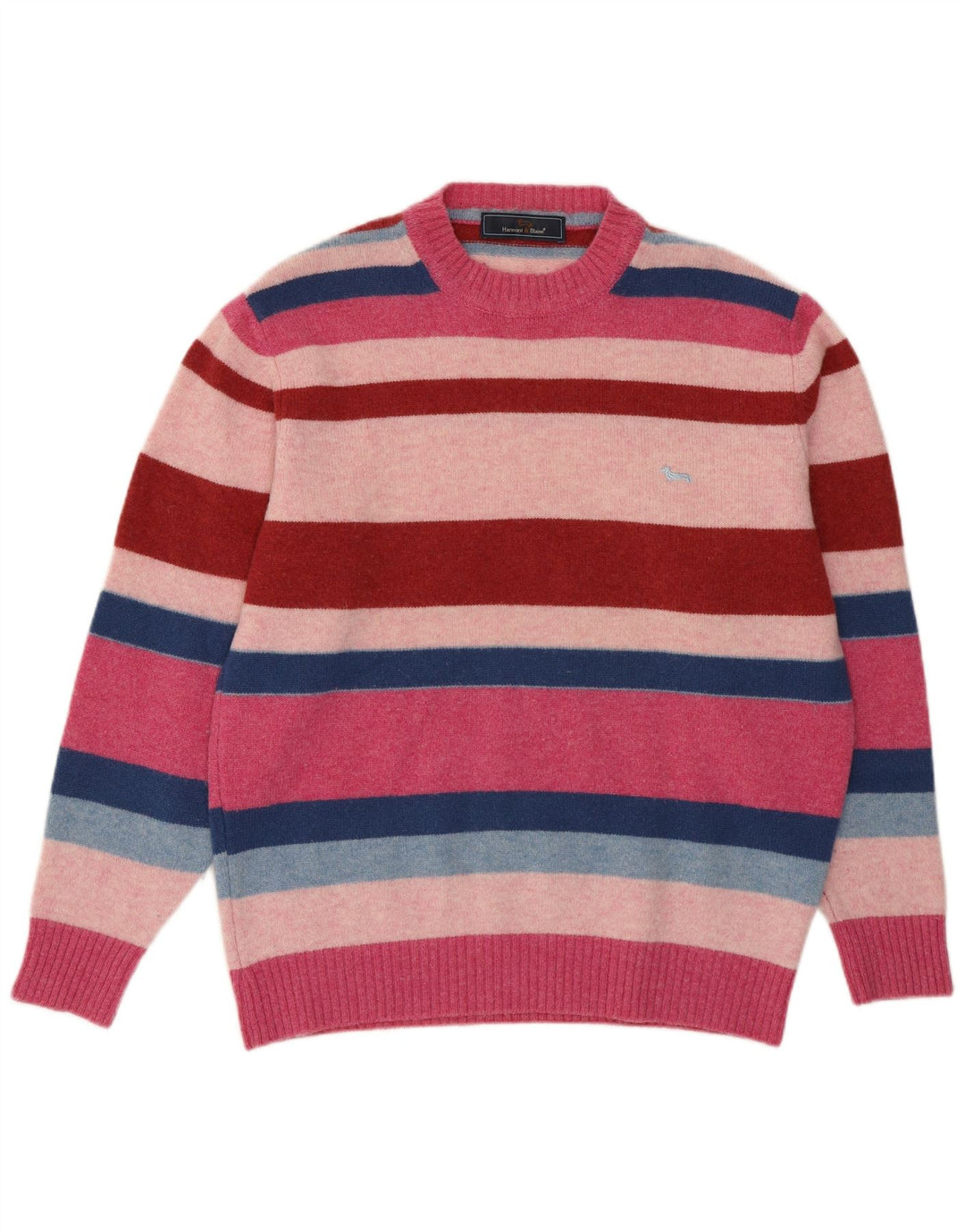 Harmont & Blaine Herren-Pullover mit Rundhalsausschnitt, mittelgroß, mehrfarbig gestreift