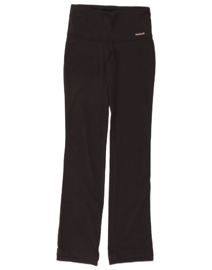 REEBOK Damen Leggings UK 10 Small Schwarz
