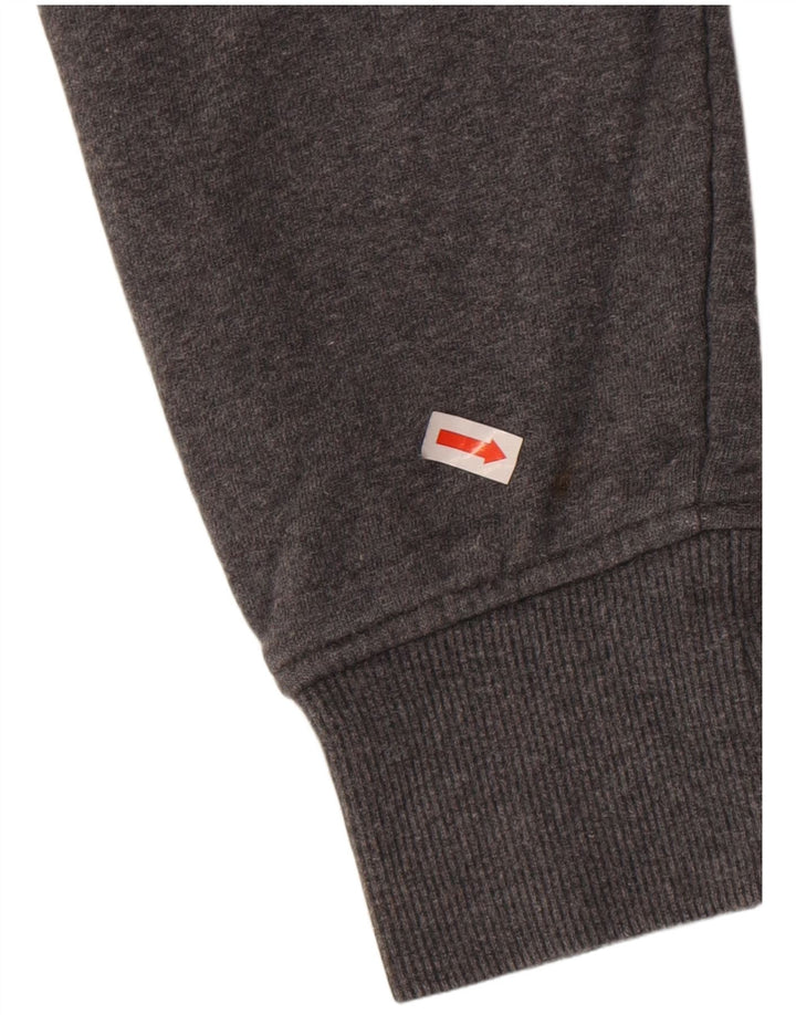 DC Herren-Sweatshirt, Pullover, Größe S, Grau, Colourblock-Baumwolle