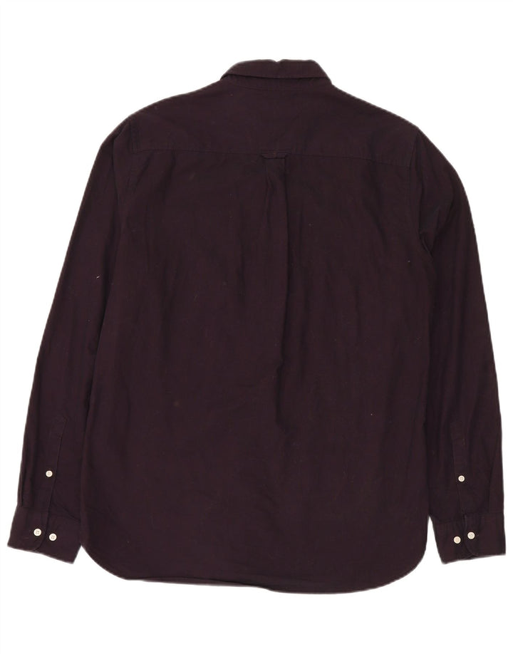SUPERDRY Herrenhemd aus mittelvioletter Baumwolle