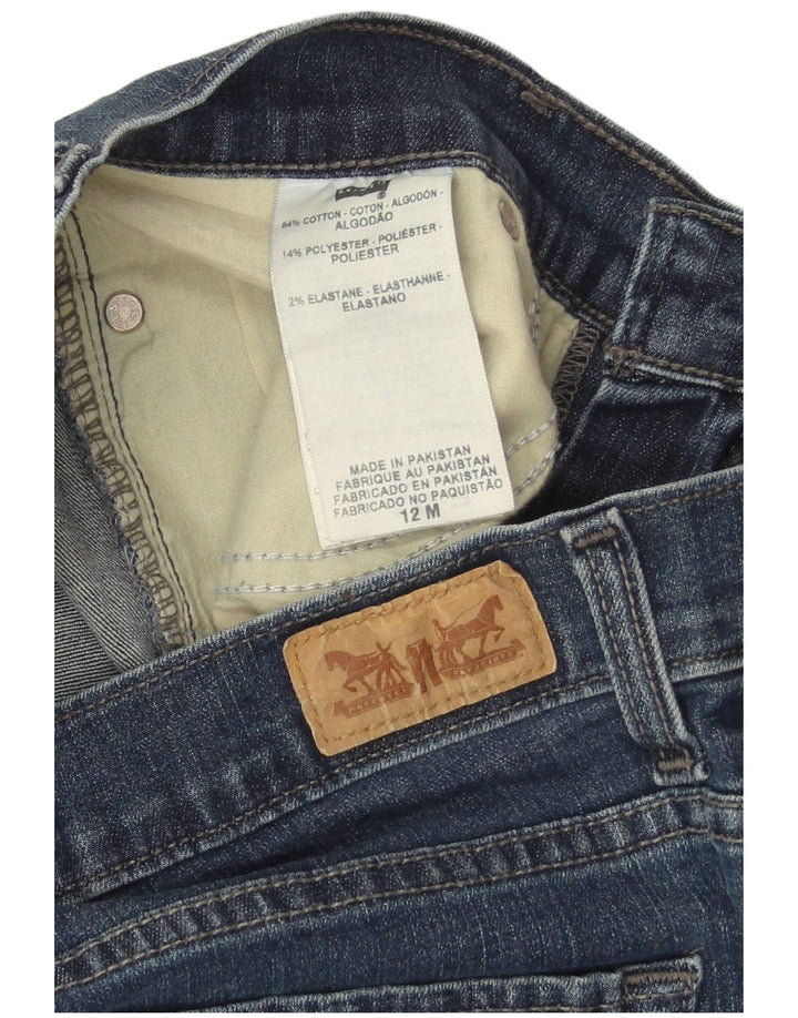 Levi's Damen 512 Bootcut Jeans US 12 Large W30 L31 Blaue Baumwolle