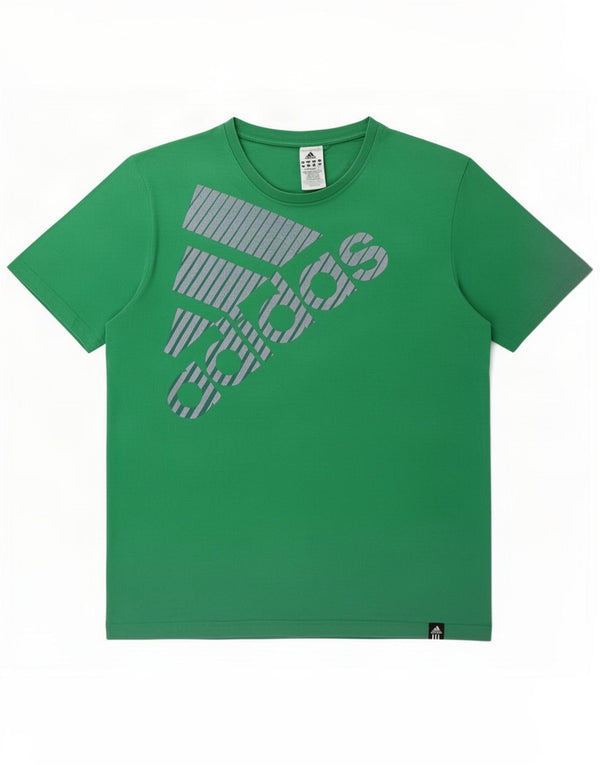 Adidas Herren Grafik T-Shirt Top XL Grün Baumwolle