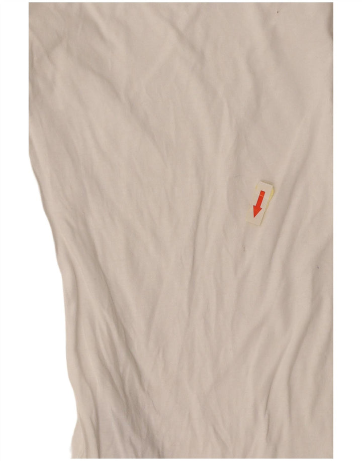 GAS Damen T-Shirt Top UK 12 Mittelweiße Baumwolle