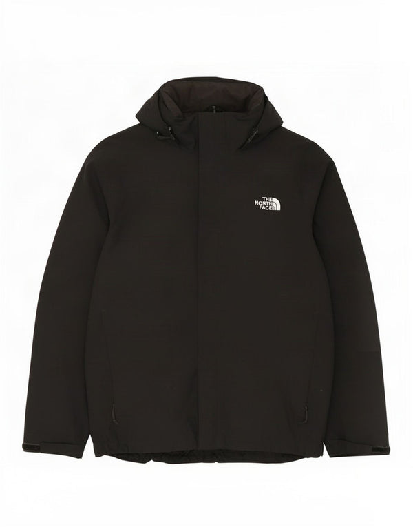 The North Face Herren-Windbreakerjacke mit Kapuze, UK 40, Größe L, Schwarz, Polyester