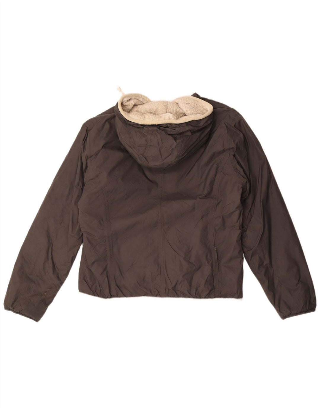 K-Way Herren-Windbreakerjacke mit Kapuze, UK 38, Mittelgrau, Polyamid