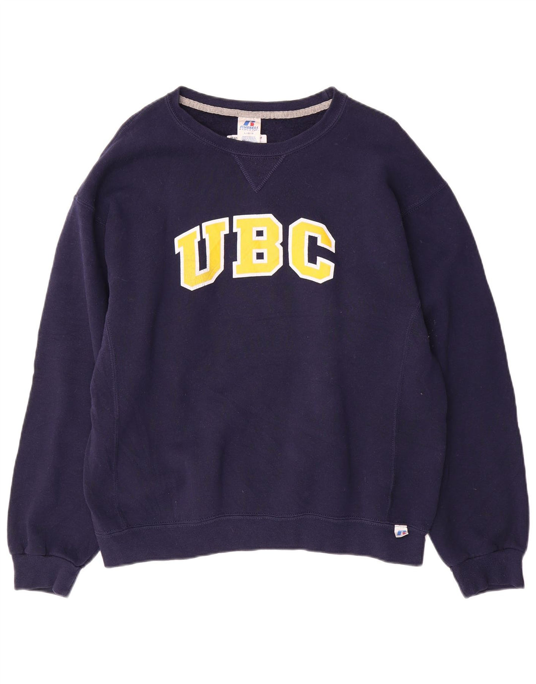 RUSSELL ATHLETIC Damen Sweatshirt Pullover UK 16 Large Marineblau