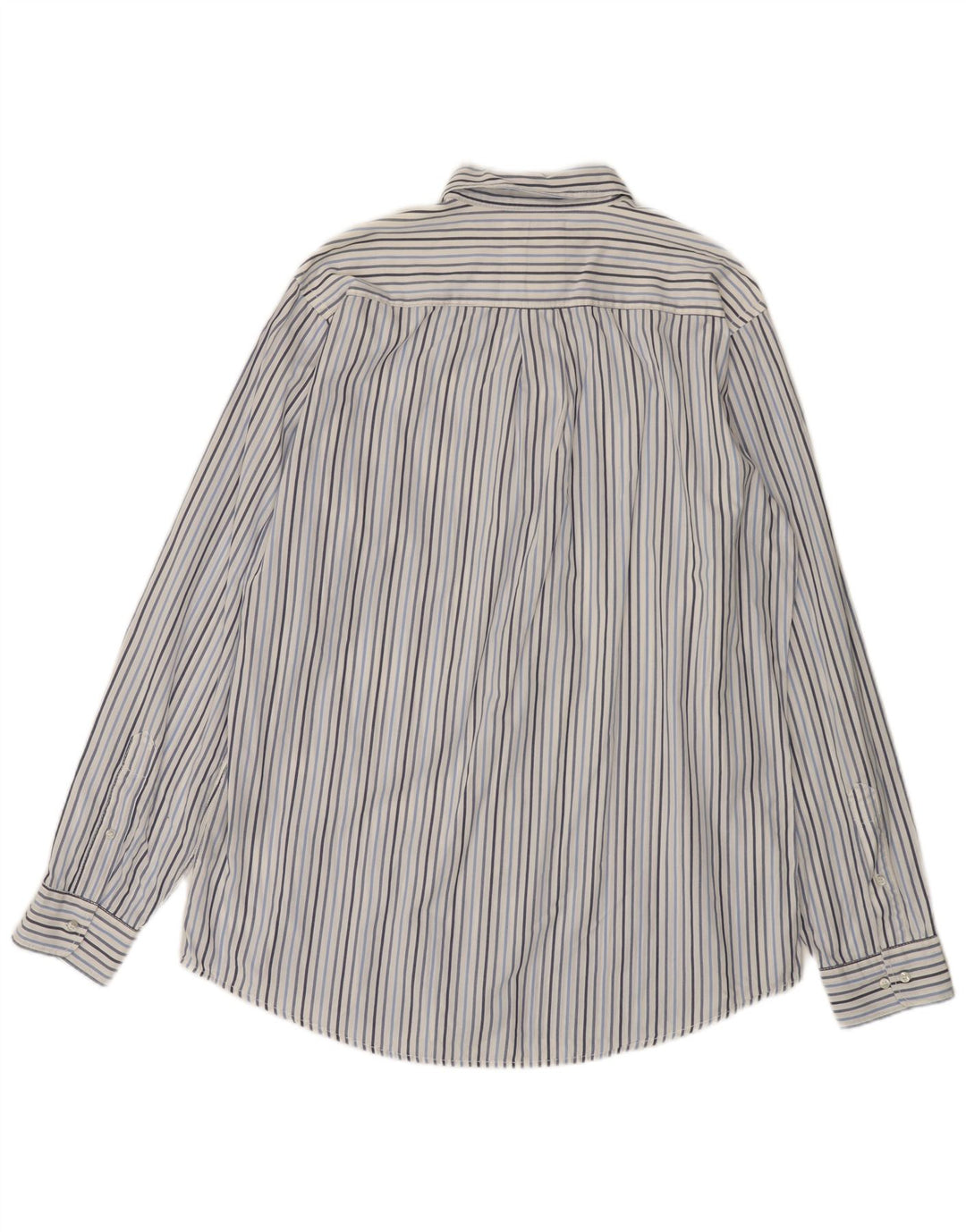 MURPHY & NYE Herrenhemd 2XL blau gestreift aus Baumwolle