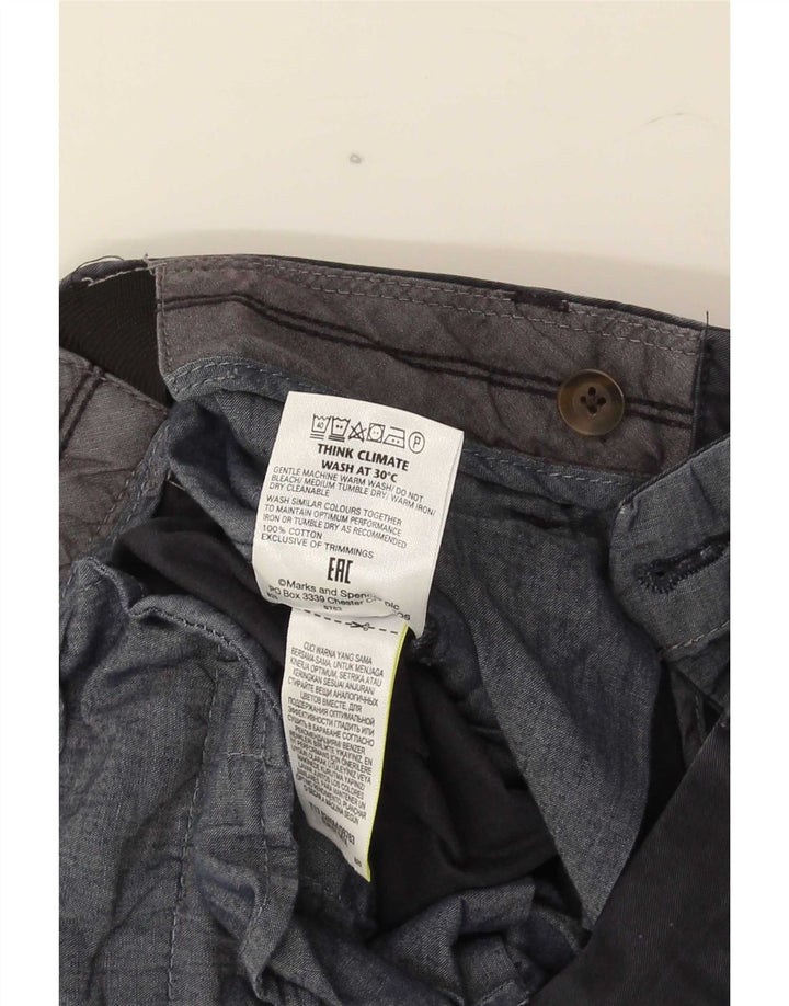 Marks & Spencer Herren-Chinohose, normal, W34, L29, Marineblau, Baumwolle