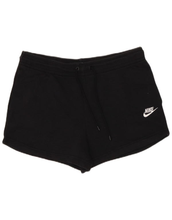 NIKE Damen Sportshorts UK 14 Medium Schwarz