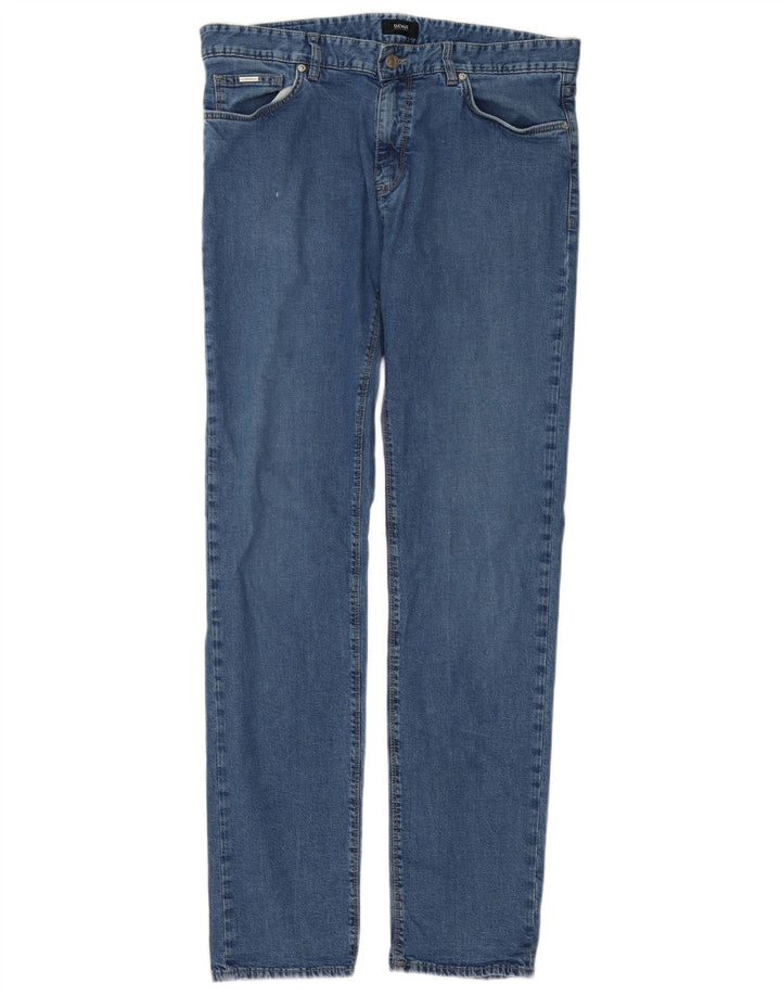 Hugo Boss Damen Slim Jeans W33 L34 Blaue Baumwolle