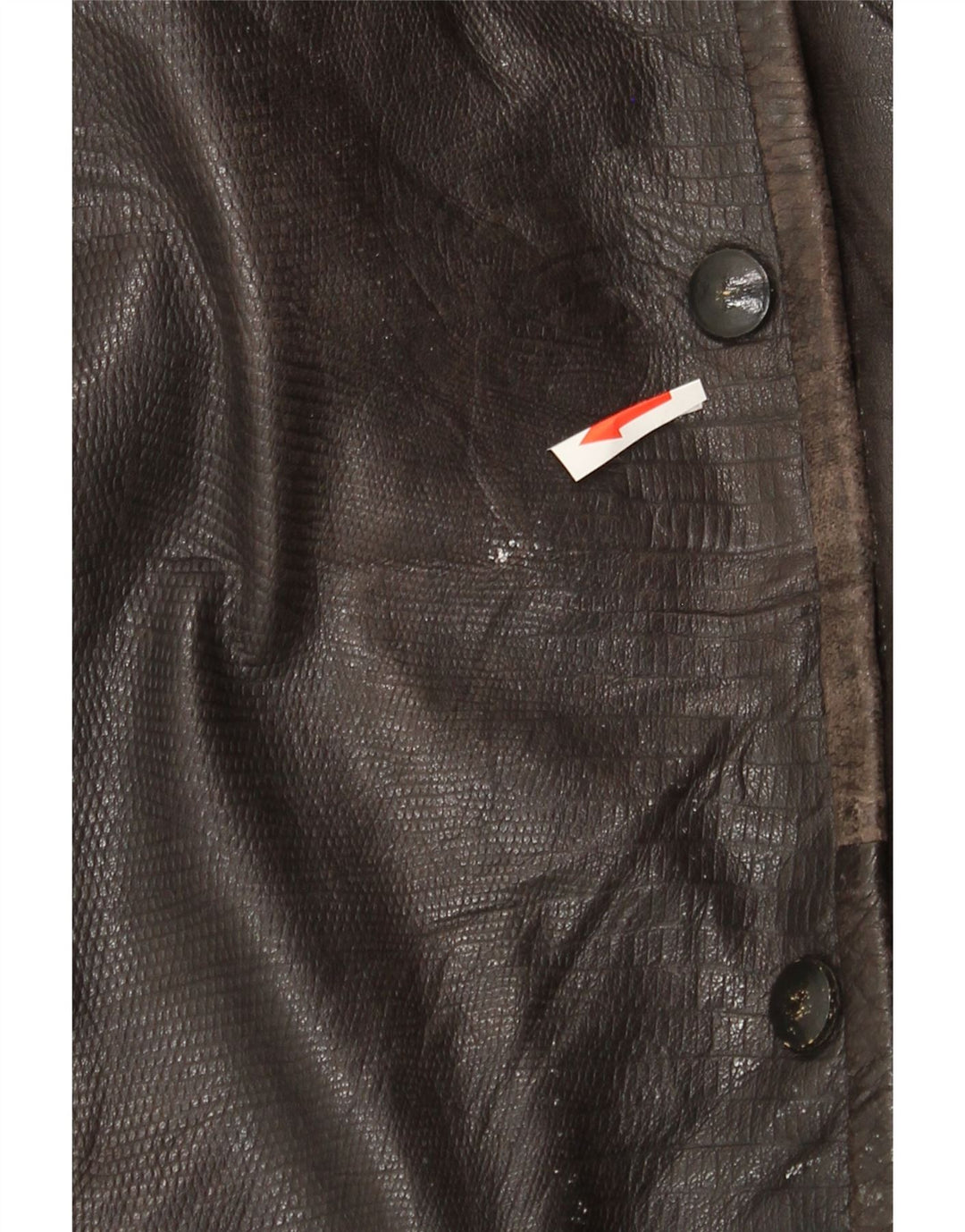 Vintage Damen Übergroße Lederjacke EU 44 XL Braunes Leder
