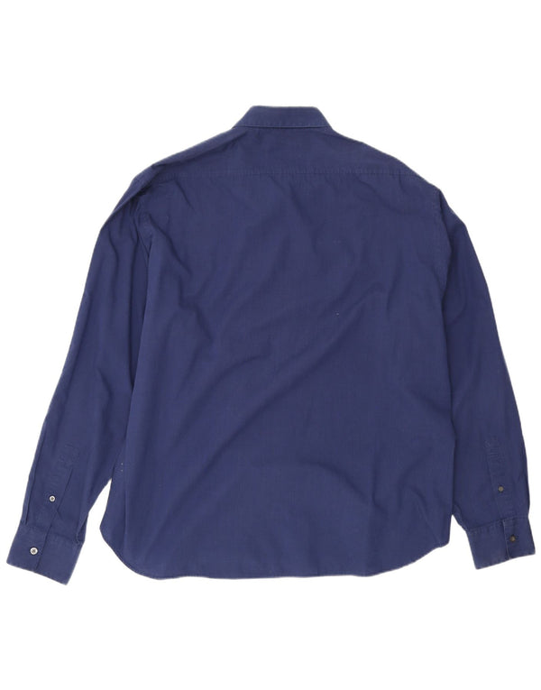 Yves Saint Laurent Herrenhemd 2XL Marineblau Baumwolle