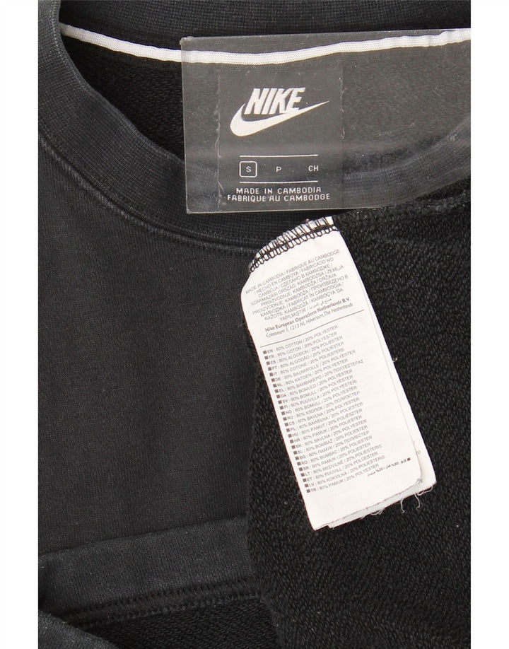 NIKE Herren-Sweatshirt mit Grafik, Größe S, Schwarz, Baumwolle