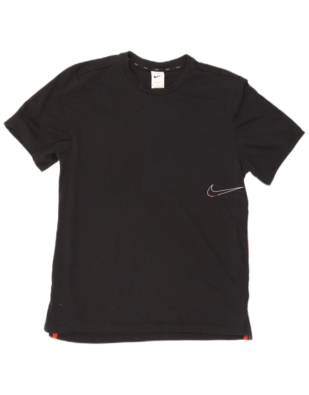 Nike Herren-T-Shirt mit Grafik, Medium, Schwarz, Colourblock-Baumwolle