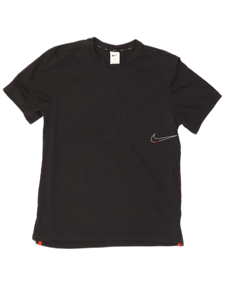 Nike Herren-T-Shirt mit Grafik, Medium, Schwarz, Colourblock-Baumwolle