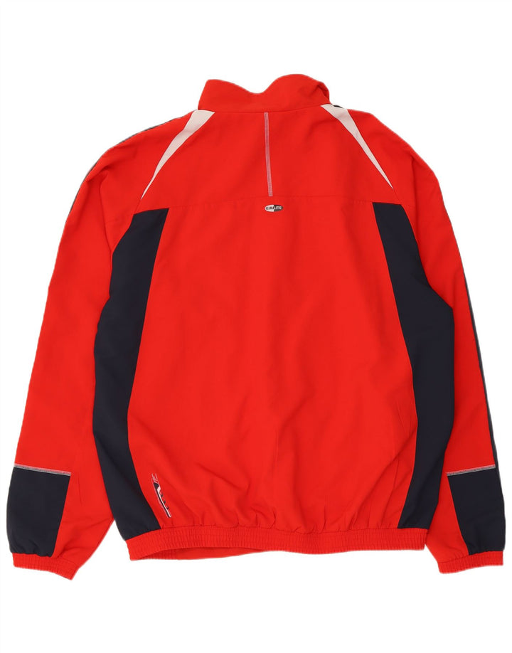 Adidas Herren Clima 365 Trainingsanzug Top Jacke XL Rot Colourblock Polyester