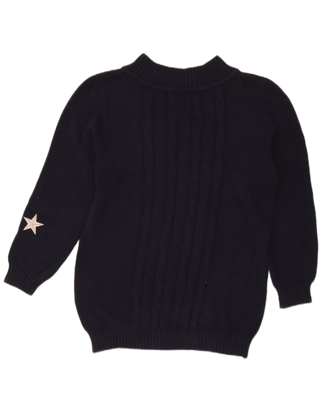 Iceberg Damen-Pullover mit Rollkragen, Größe IT 42, mittelmarineblaue Baumwolle