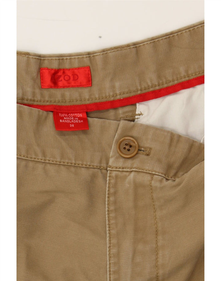 IZOD Mens Chino Shorts W38 XL Beige Cotton Vintage Izod and Second-Hand Izod from Messina Hembry 