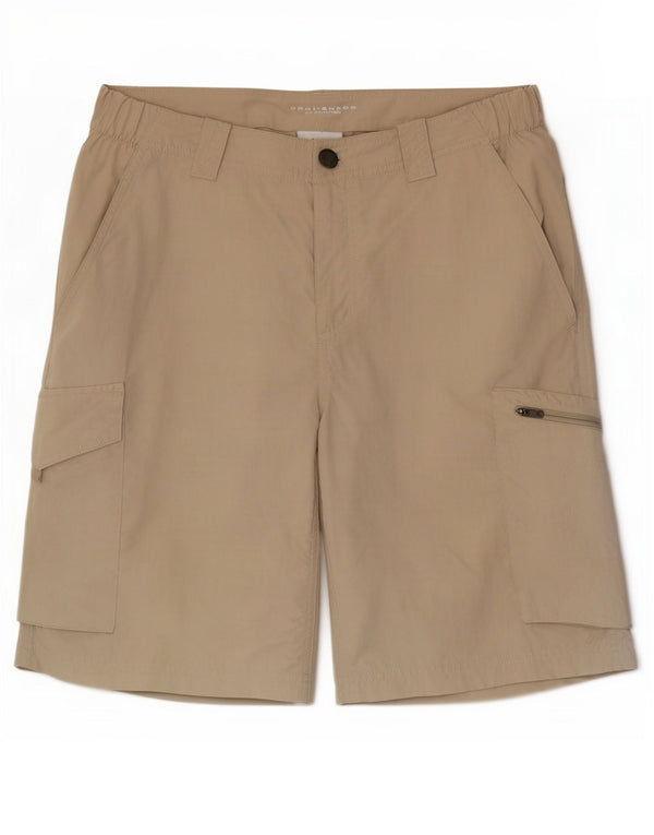 Columbia Mens Omni-Shade Cargo Shorts W30 Medium Beige Nylon