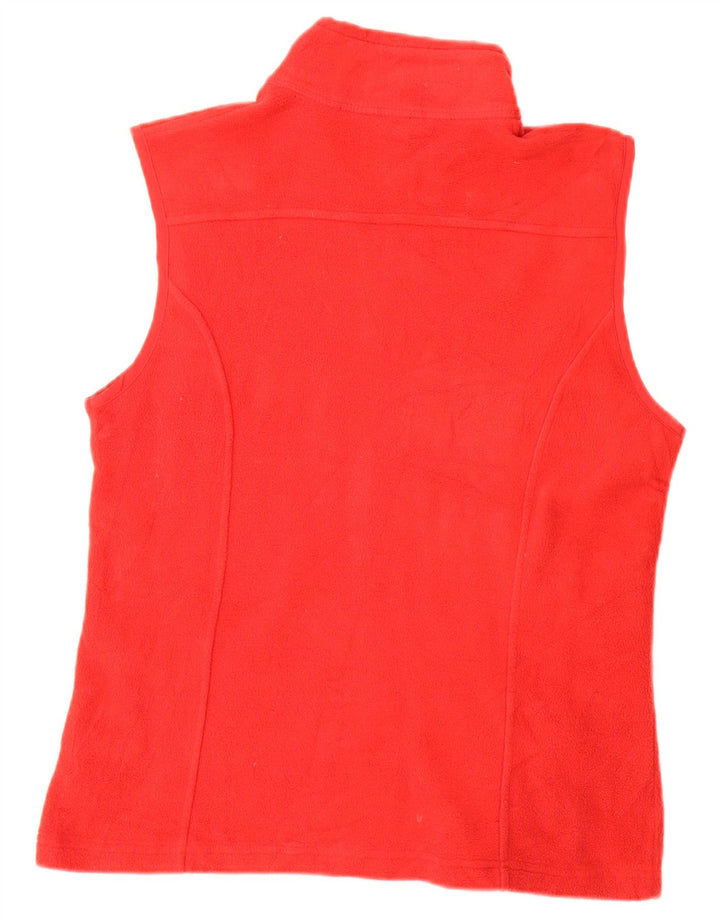 Eddie Bauer Damen Fleeceweste UK 14 Mittelrotes Polyester