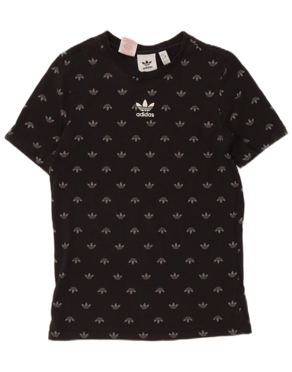Adidas T-Shirt mit Grafik für Jungen, 13–14 Jahre, schwarze Baumwolle