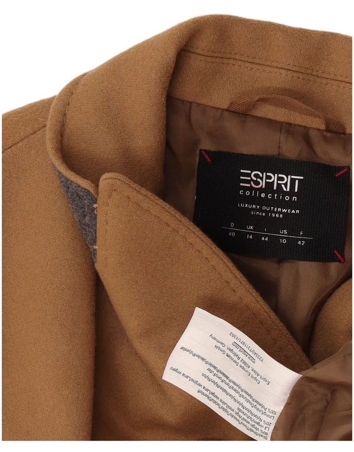 Esprit Damenmantel UK 14 Large Beige Schurwolle