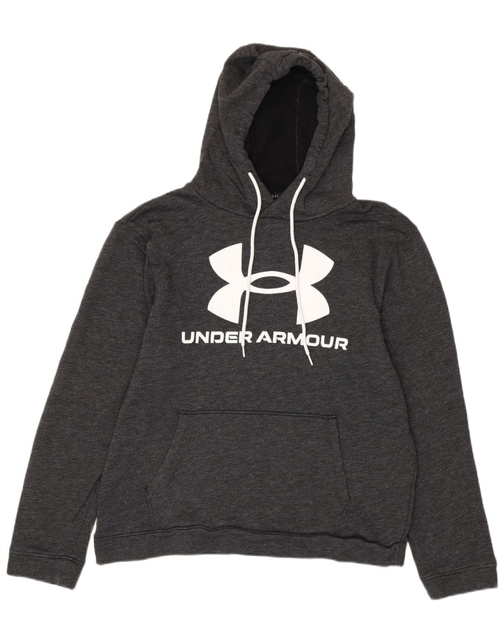 UNDER ARMOUR Herren-Kapuzenpullover mit lockerer Passform und Grafik, groß, grau gefleckt