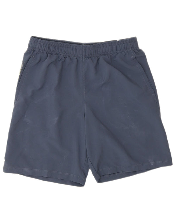 UNDER ARMOUR Grafik-Sportshorts für Jungen, 11–12 Jahre, groß, blaues Polyester