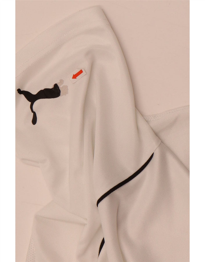 Puma Herren Grafik-T-Shirt-Oberteil Mittelweißes Polyester