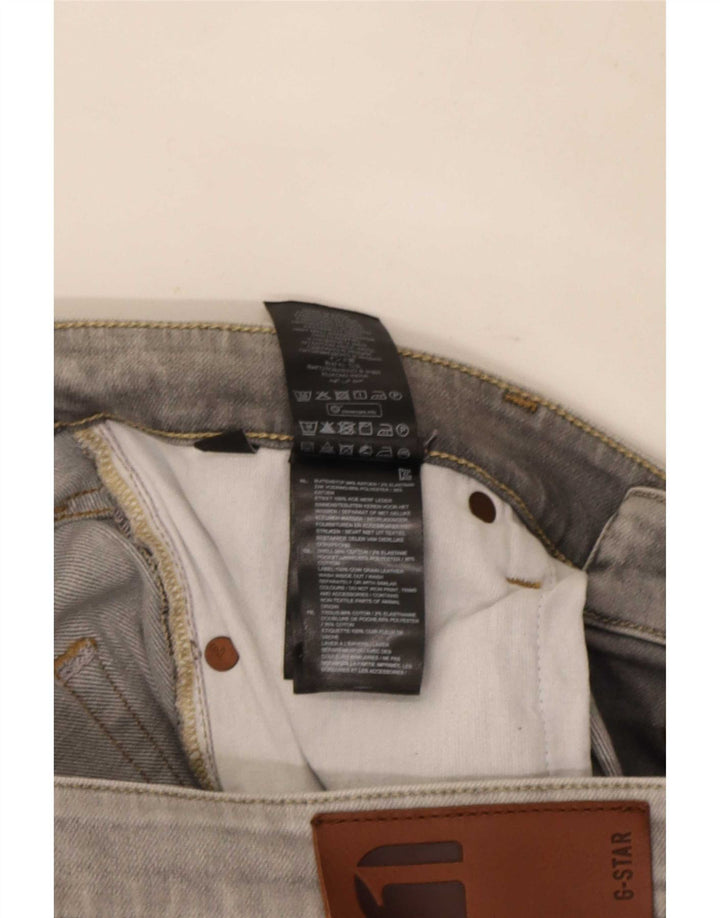 G-Star Herren 3301 Slim Jeans W36 L30 Graue Baumwolle