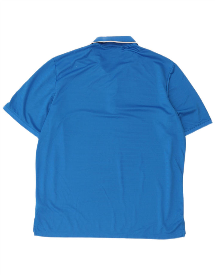 Adidas Herren Climacool Poloshirt XL Blau gestreift Polyester