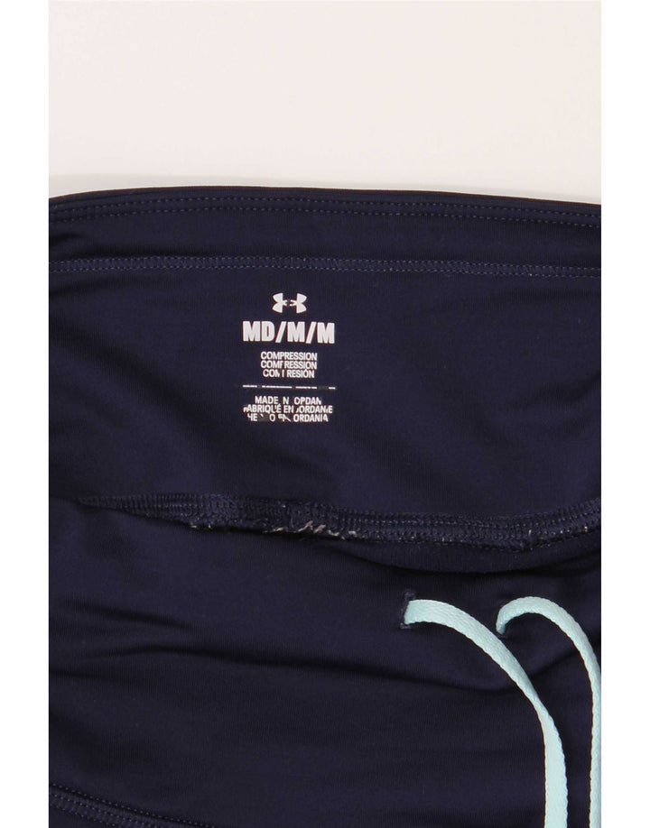 Under Armour Womens Graphic Leggings UK 12 Medium Marineblau Polyester