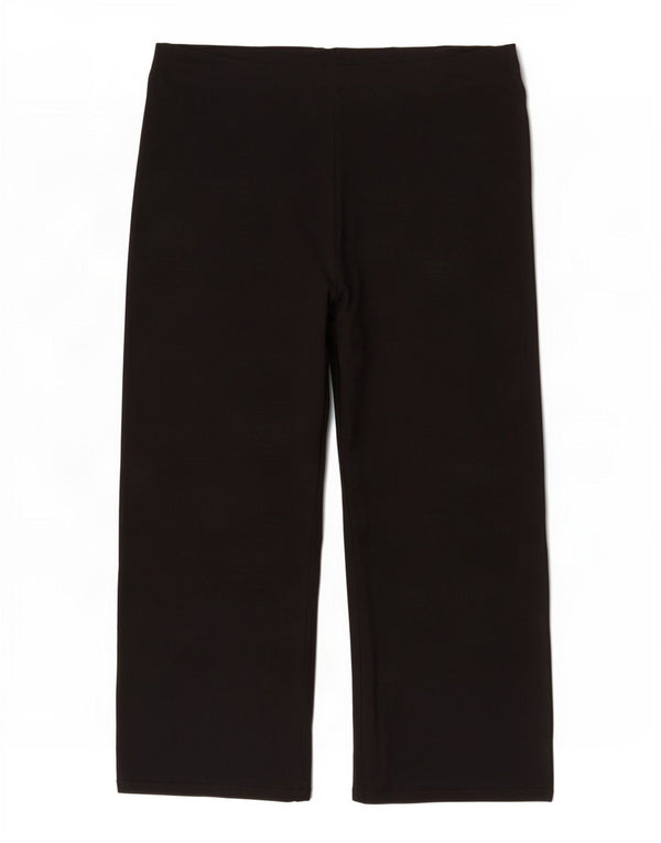 Marks & Spencer Damen-Trainingshose mit weitem Bein, UK 20 2XL, schwarze Viskose