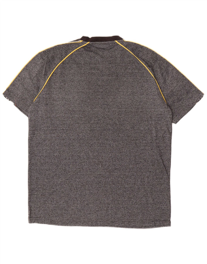 ASICS Herren Grafik-T-Shirt-Oberteil Mittelgrauer Farbblock