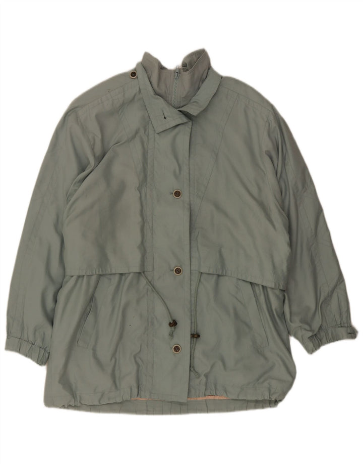 Vintage Damen Übergroße Utility-Gilet UK 10 Klein Grün