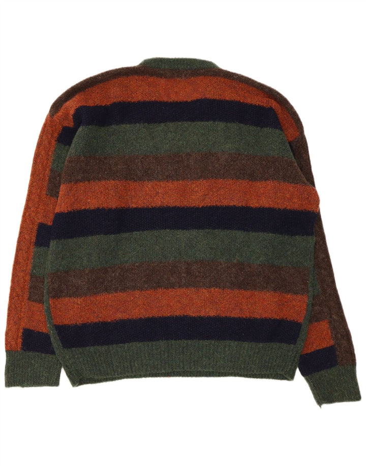Trussardi Herren-Pullover mit Rundhalsausschnitt, XL, mehrfarbig gestreift