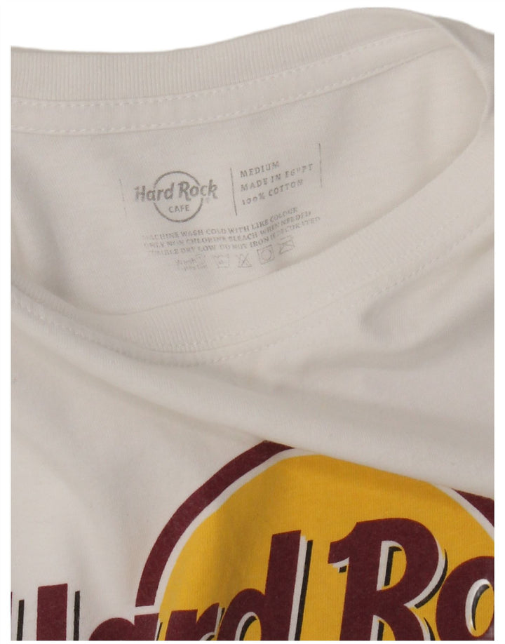 Hard Rock Cafe Herren Mallorca Graphic T-Shirt Top UK 14 Mittelweiße Baumwolle