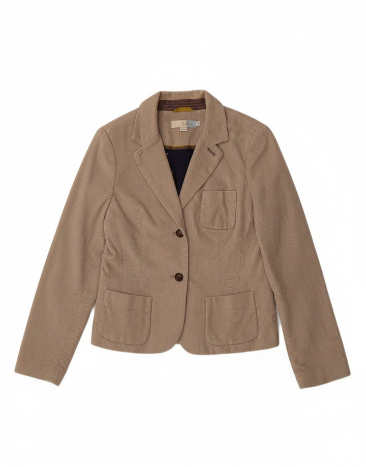 BODEN Womens 2 Button Corduroy Blazer Jacket UK 8 Small  Grey Cotton
