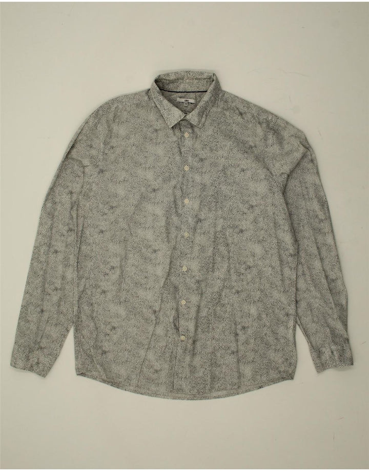 JULES Mens Regular Fit Shirt XL Grey Spotted Cotton Vintage Jules and Second-Hand Jules from Messina Hembry 