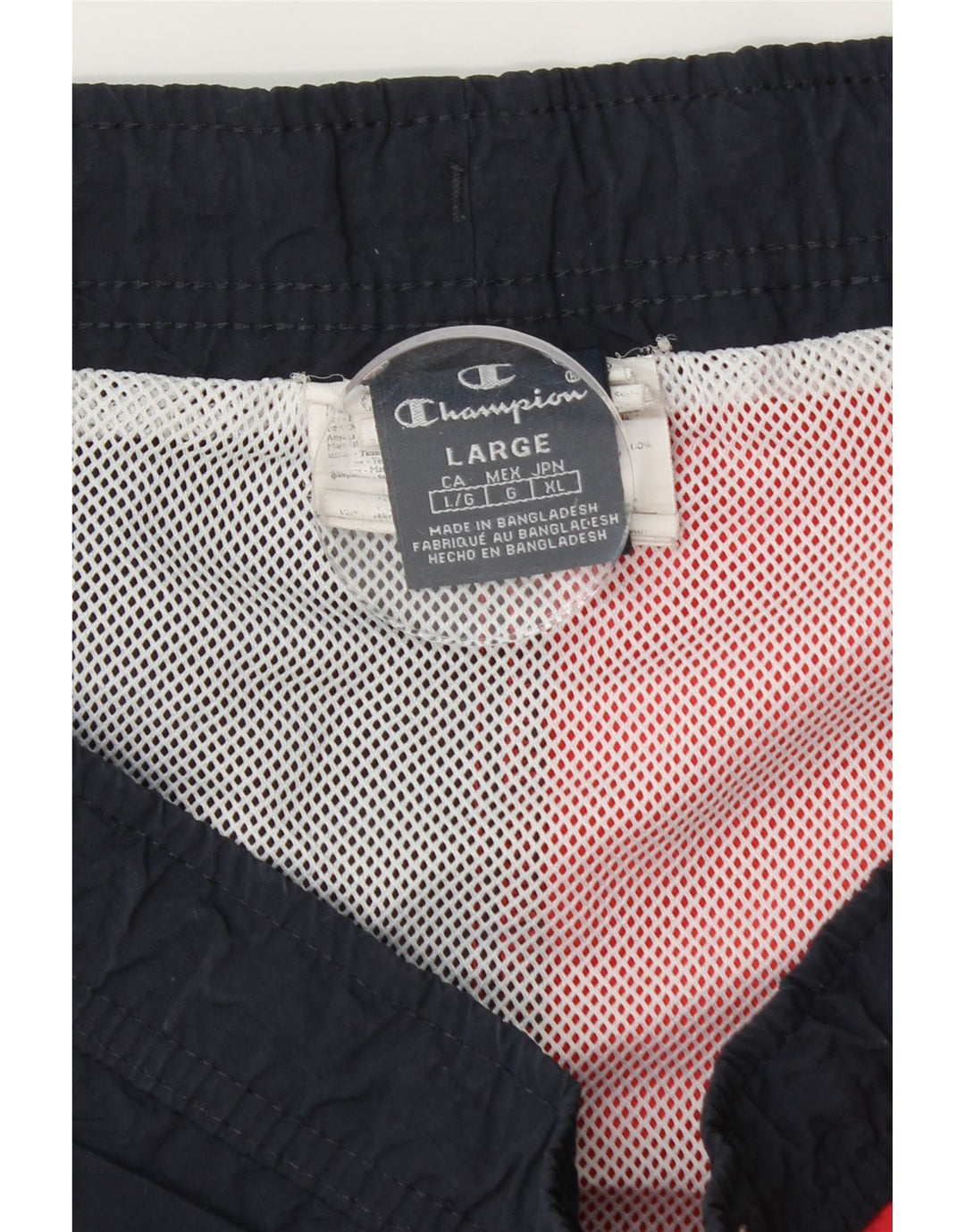 Champion Herren-Badeshorts mit Grafik, groß, Marineblau, Farbblock