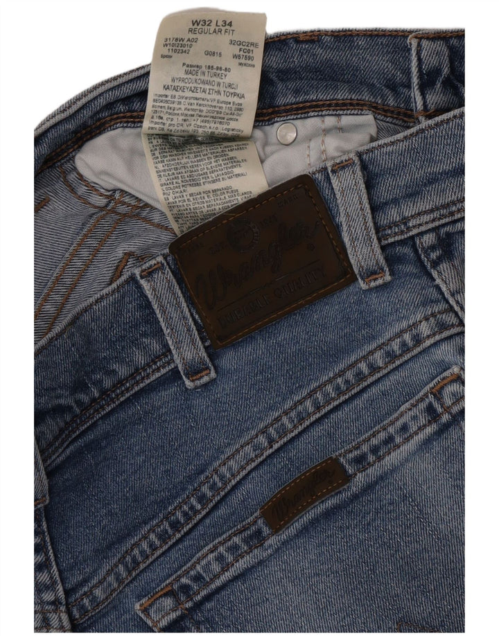 Wrangler Herren-Jeans mit normaler Passform, gerade Passform, W32, L34, Blau, Baumwolle