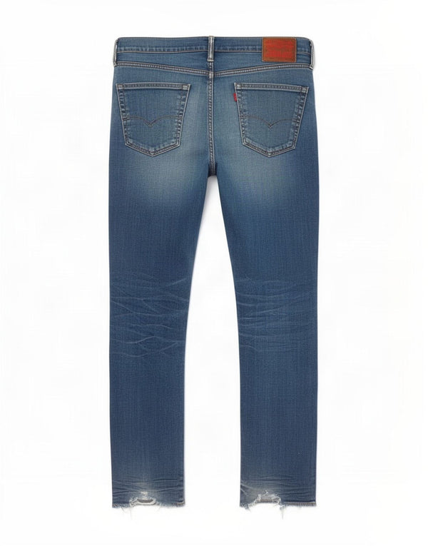 Levi's Herren 508 Straight Jeans W34 L30 Blaue Baumwolle