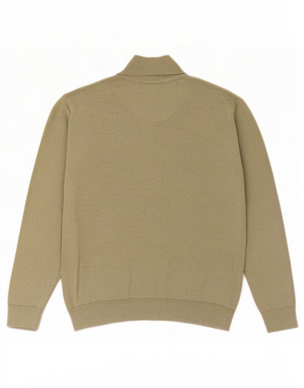 Polo Ralph Lauren Herren-Pullover mit Reißverschluss, XL, Khaki, Baumwolle